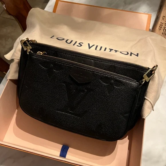Louis Vuitton | Bags | Authentic Black Lv Multi Pochette